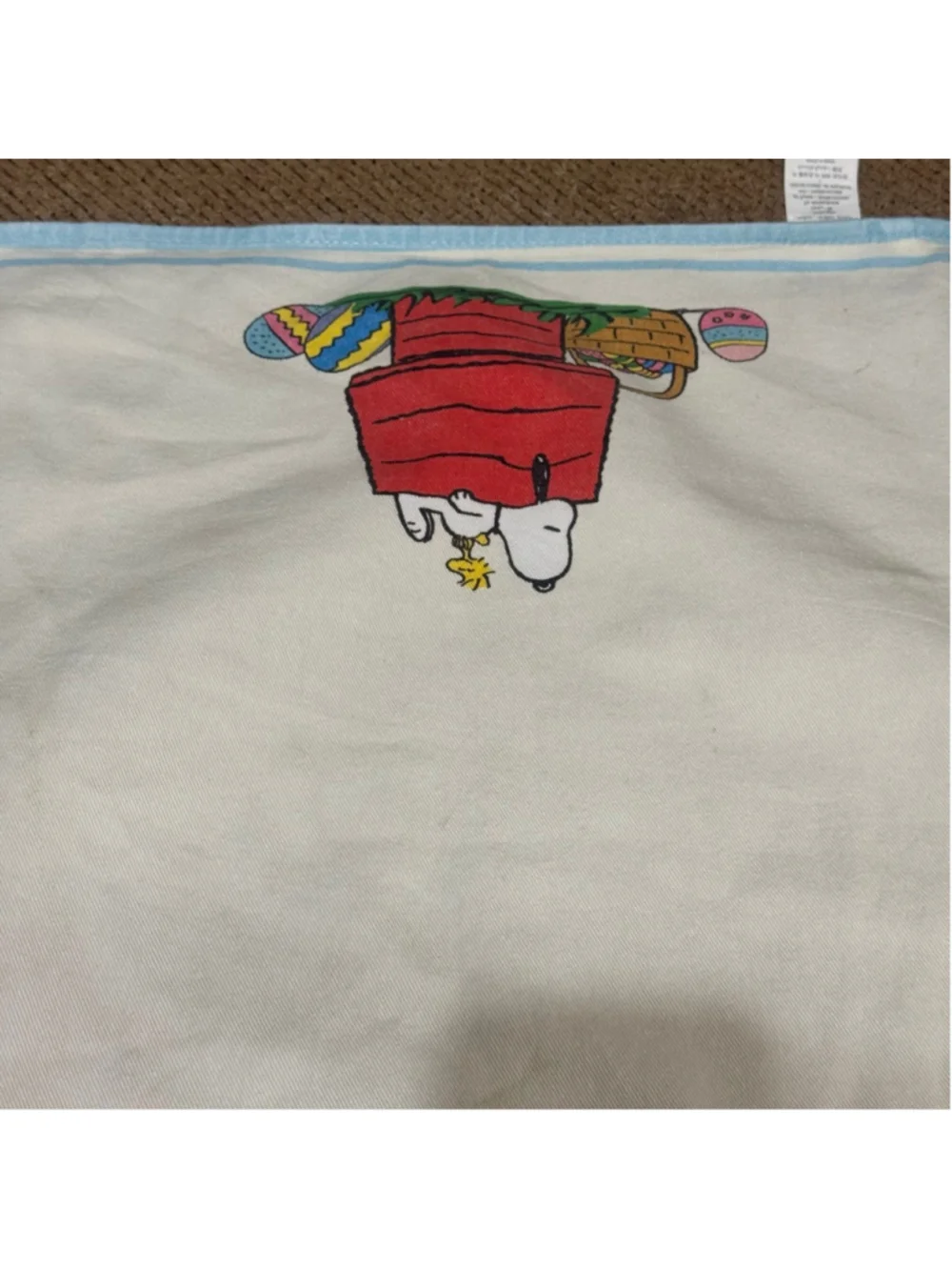 Williams Sonoma Snoopy & Woodstock Easter Kitchen Towel